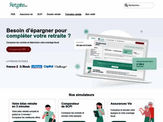 Site retraite : super-livrets et épargne retraite