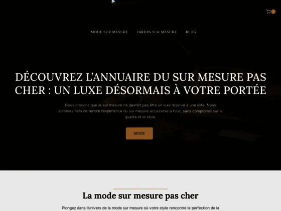 Costume sur mesure homme