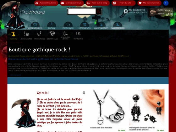 La petite faucheuse : une boutique gothique