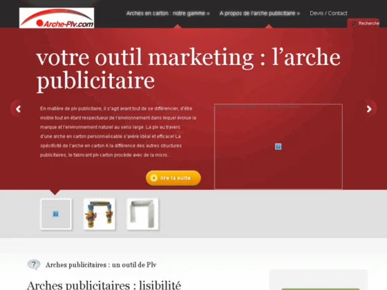 Arche plv, arche publicitaire 