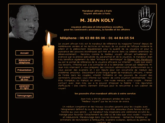 Adresse d'un marabout à Paris