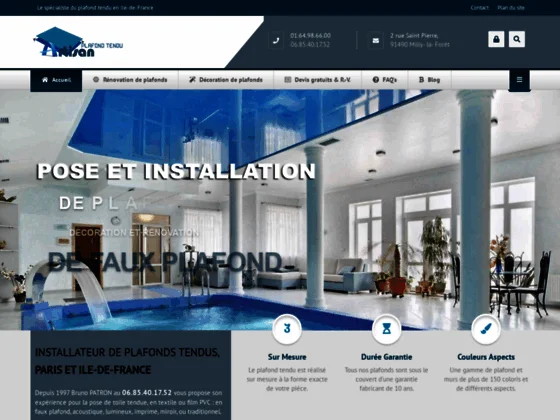 Artisan plafond tendu