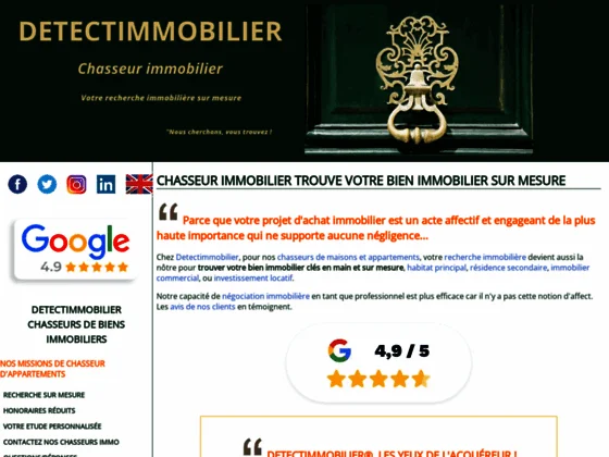 Chasseur immobilier DETECTIMMOBILIER®, réseau national de chasseur d'appartement