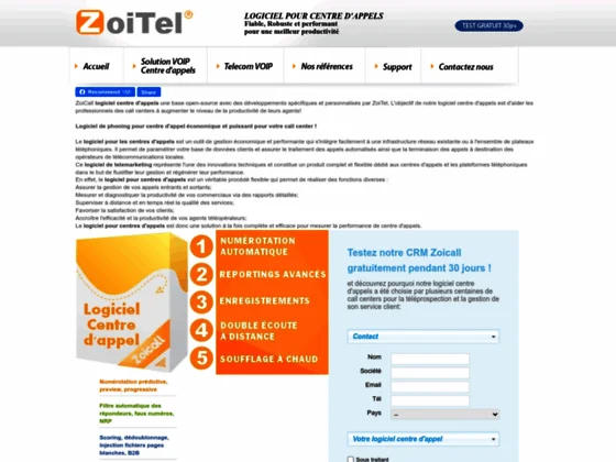 zoitel logiciel centre d'appel