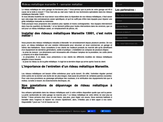 Rideau métallique Marseille