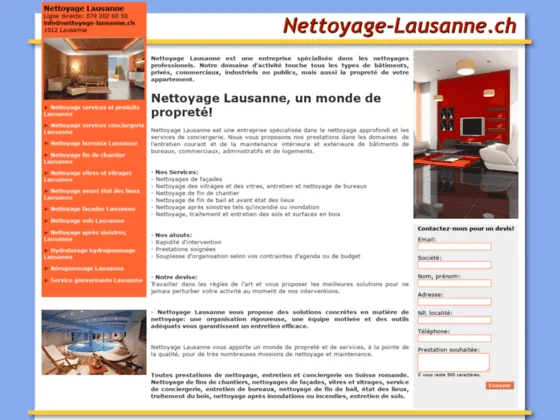 Nettoyage Lausanne, entreprise de conciergerie