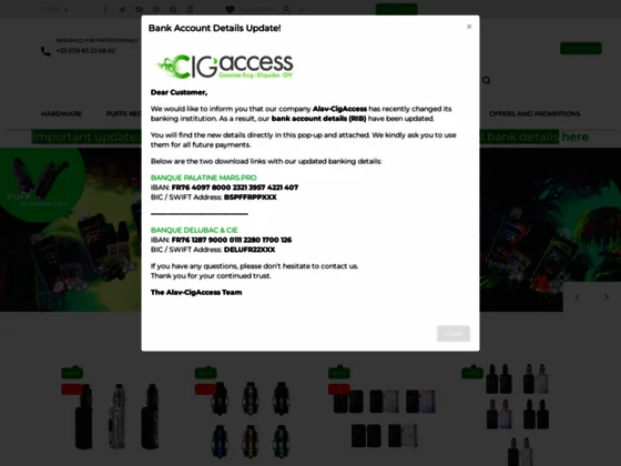 Grossiste e-cigarette et e-liquides