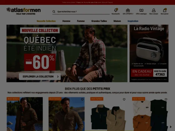 Atlas for Men, site spécialisé en vêtement homme