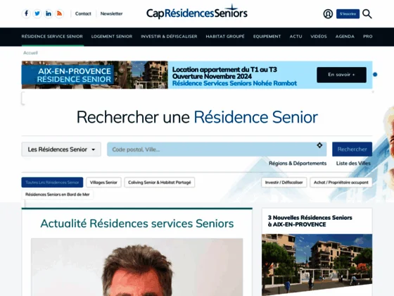 Location résidence sénior