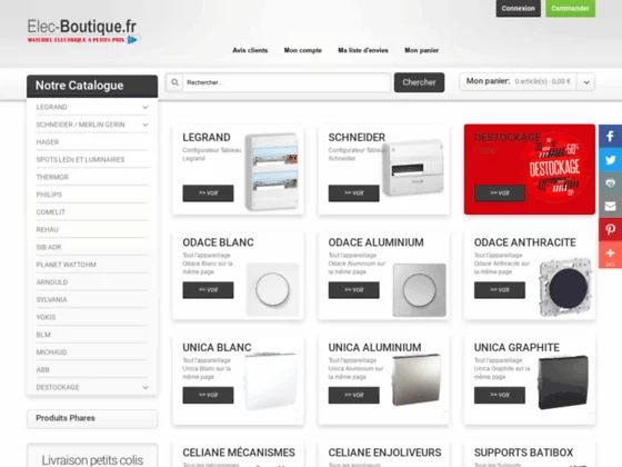 Elec-boutique Fournisseur de matériel électrique