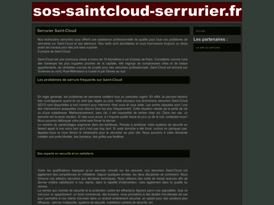 Serrurerie Saint-Cloud