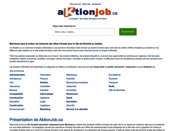 Emploi montréal