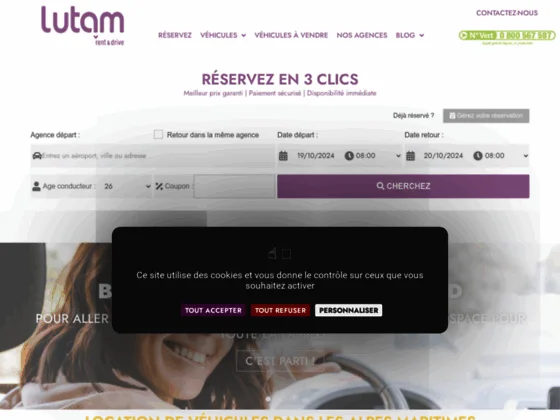 Location de voiture Alpes Maritimes