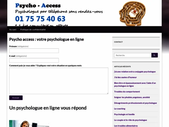 psychologue téléphone