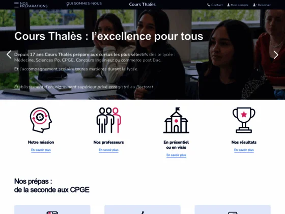 Réussir ses examens avec Cours Thalès