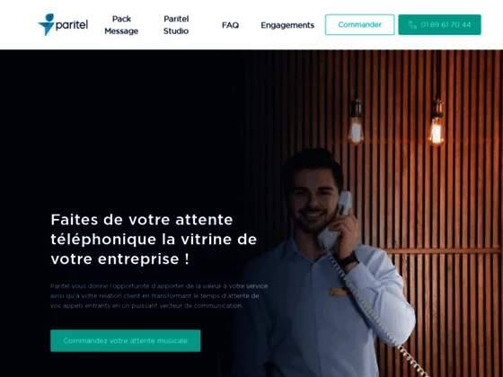 Paritel Studio - Accueil téléphonique personnalisé