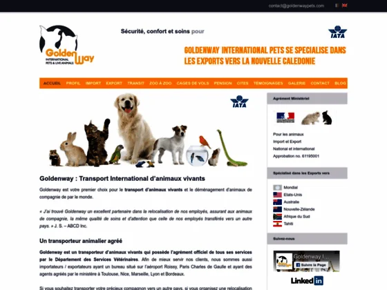 visitez goldenwaypets.com