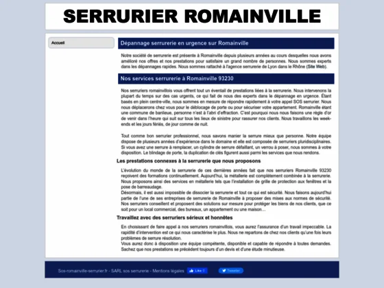 Serrurerie Romainville