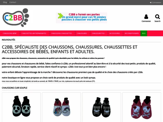C2BB, boutique en ligne de chaussons en cuir souple pour bébé
