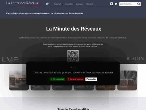 L'actualité juridique en un clic avec Lettredesreseaux.com