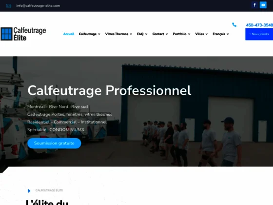 Calfeutrage Montreal