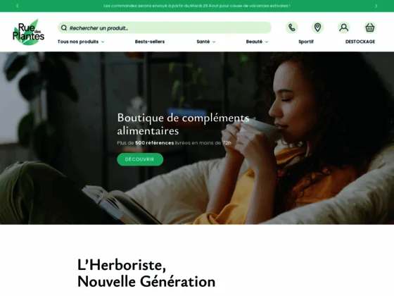 Ruedesplantes, vente de compléments alimentaires