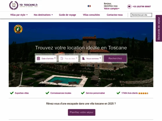 Louez votre villa en Toscane !
