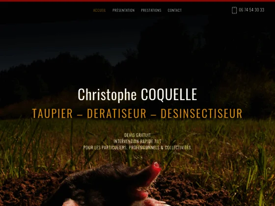 Traitement rongeurs & taupes Péronne (80) 