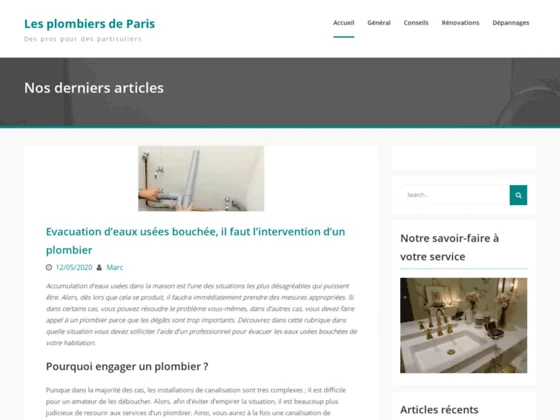 Plombier Paris : dépannage rapide