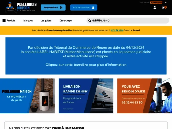 poeleaboismaison.com - vente en ligne de poêles