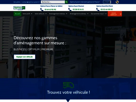 OPTIMA System - Aménagements de véhicules utilitaires