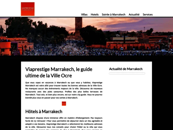 Viaprestige Marrakech, agence immobilière à Marrakech