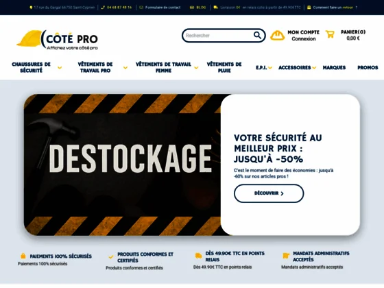 vêtement pour les professionnels