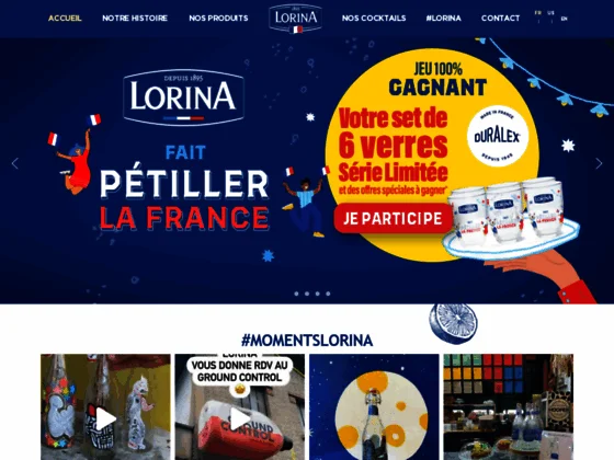 Limonade Lorina : sodas et limonades