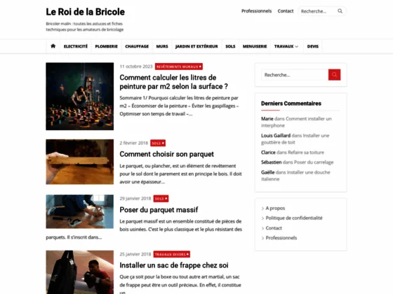 Leroidelabricole - fiches bricolages et entretien de la maison 