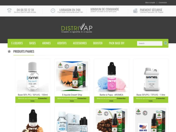 Grossiste Cigarette Electronique et E-liquide - DISTRIVAP