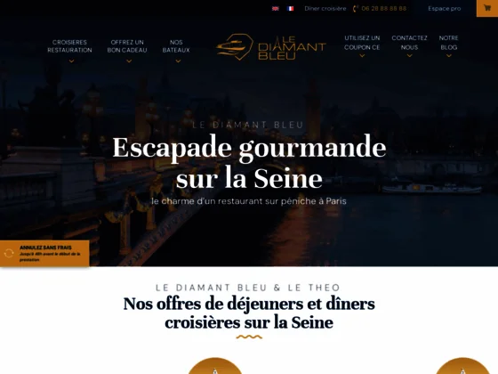 Le Diamant Bleu- Croisière au coeur de Paris