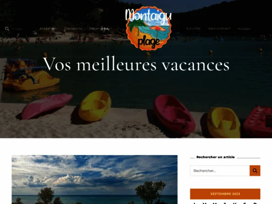 Montaigu Plage : camping lot