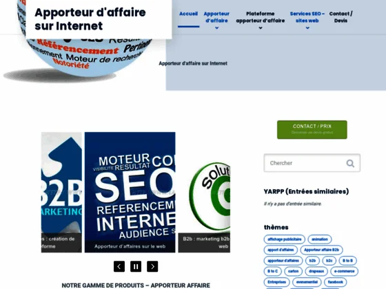 Apporteur d’affaires par web : un service interactif b2b
