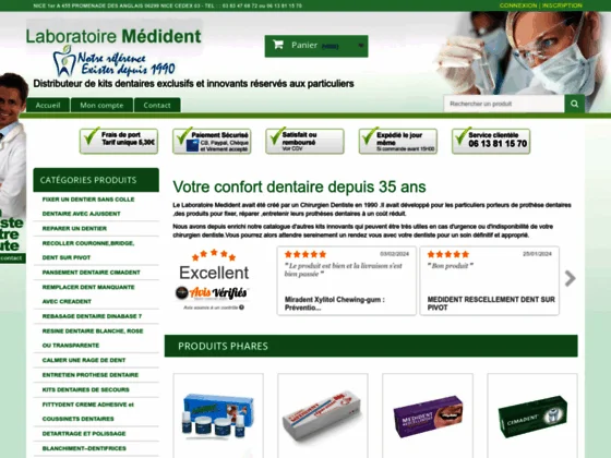 www.laboratoire-medident.fr