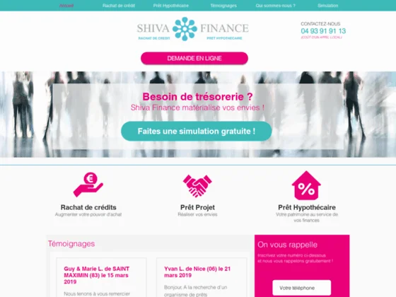 Prêts et crédits hypothécaires avec Shiva Finance