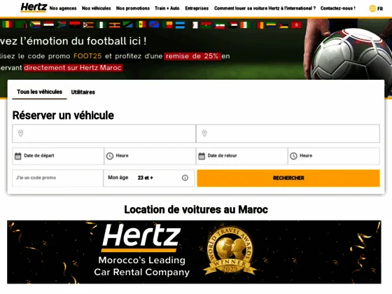 Hertz Maroc loueur de véhicule utilitaire et de tourisme
