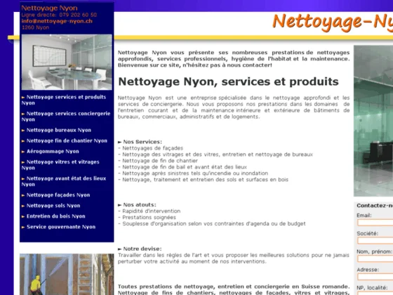 Entreprise de nettoyages à Nyon (Suisse)