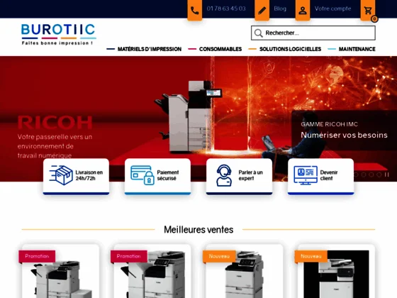 Burotiic achat d'imprimantes et de photocopieurs