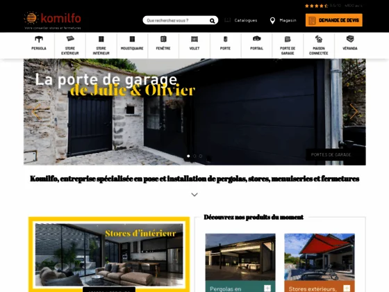Komilfo : Stores et fermetures