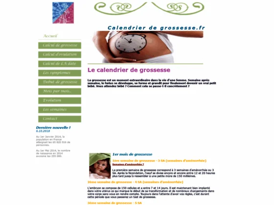 Calendrier de grossesse