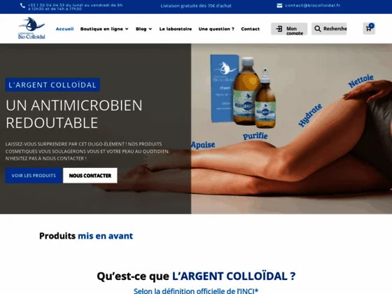 Vente d'argent colloïdal - Bio Colloïdal 