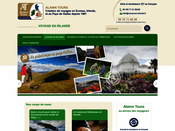 Voyage en Irlande avec Alainn Tours