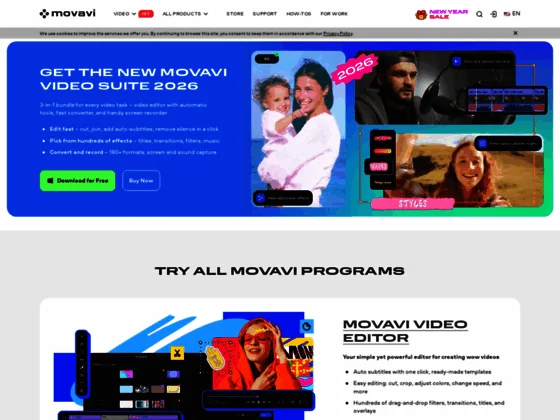 Movavi - logiciel de traitement vidéo