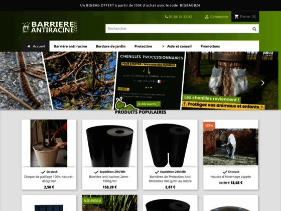 Barriere anti rhizome